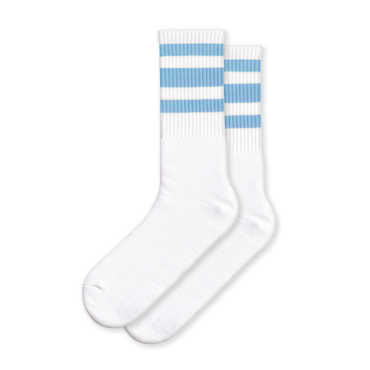 White w/ carolina blue stripes